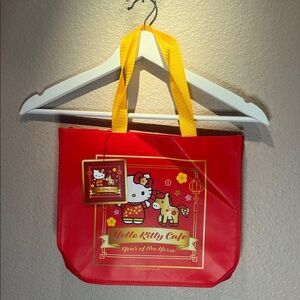 New Hello Kitty Cafe Year of the Horse Small Tote Bag Shopper NWT